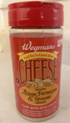 Grated Asiago, Parmesan & Romano Cheeses