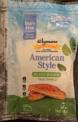 American style plant based sliced cheese