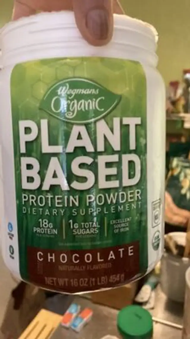 Plant Based Protein Powder front packaging