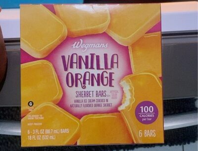 Vanilla Orange Sherbet Bars