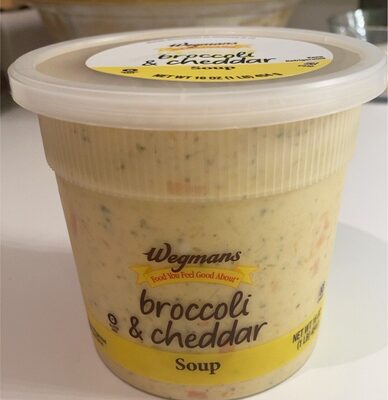 Broccoli and Cheddar Soup front packaging