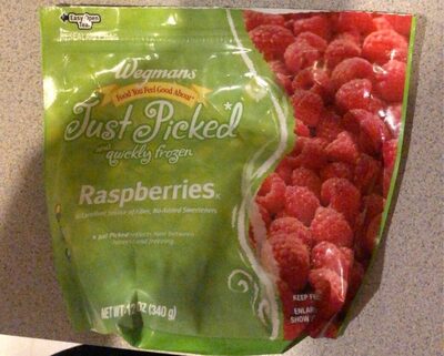Frozen Raspberries front packaging
