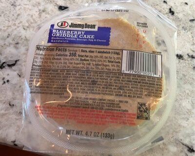 Blueberry griddle cake