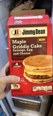 Maple Griddle Cake Sausage, Egg and Cheese Sandwich