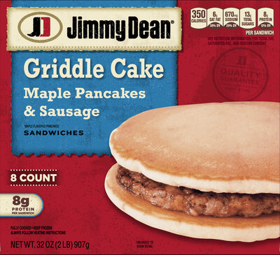 Griddle cake sandwiches front packaging