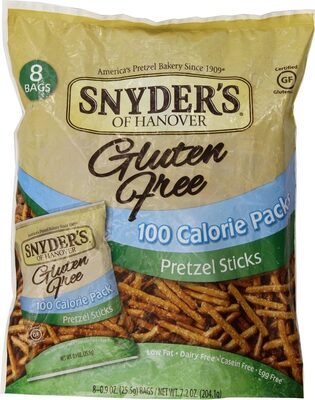 Gluten free pretzel sticks calorie count