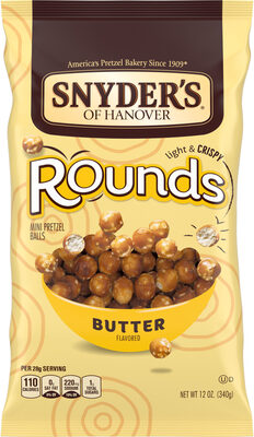 Snyder's Pretzel Rounds front packaging