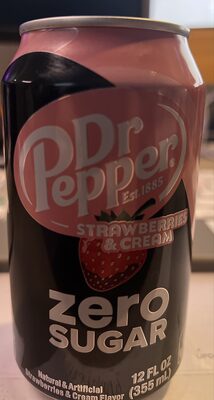 Dr Pepper Strawberries & Cream Zero Sugar