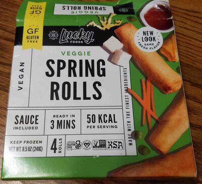 Gluten Free Spring Rolls Original front packaging
