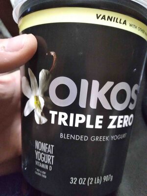 Oikos triple zero vanilla greek yogurt