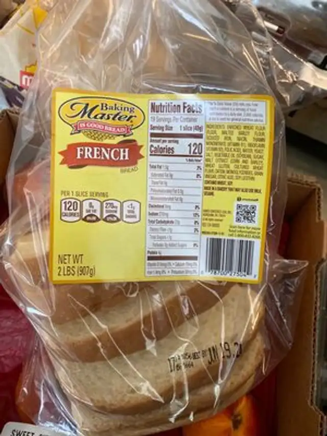 French bread front packaging