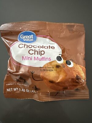 Chocolate Chip Mini Muffins front packaging