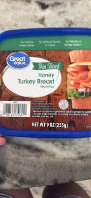 Thin Sliced Honey Turkey Breast
