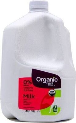 Great Value Organic Skim Milk, 1 Gallon