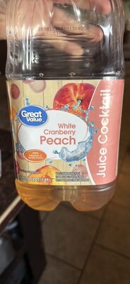 White Cranberry Peach Juice Cocktail