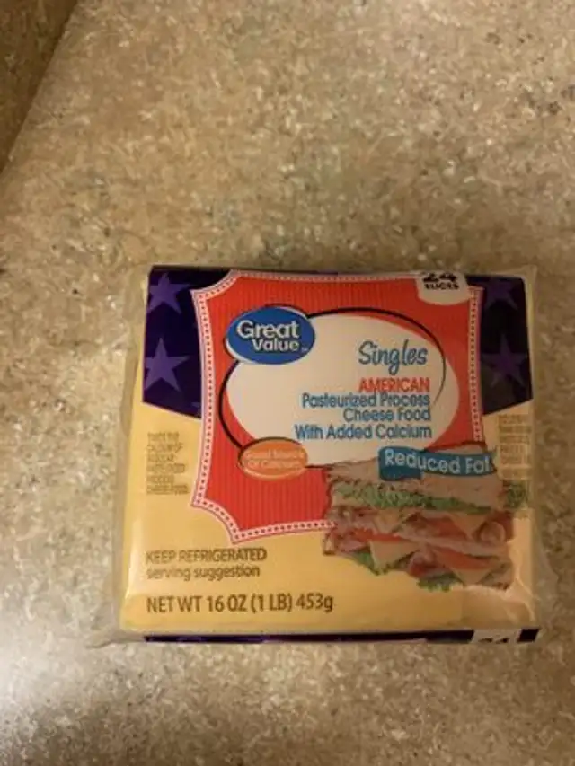 Singles american cheese front packaging