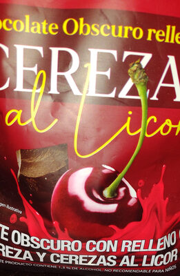 Chocolate obscuro relleno de cerezas