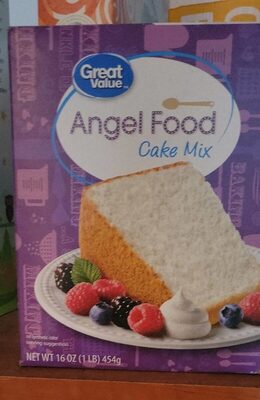 Great Value Angel Food Cake Mix front packaging