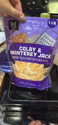 Colby & Monterey Jack Shredded Cheese front packaging
