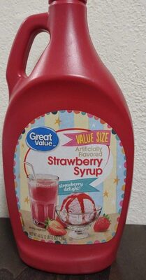 Strawberry Syrup front packaging