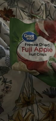 Freeze Dried Fuji Apple Fruit Crisps nutrition facts table