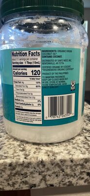 Coconut Oil front packaging