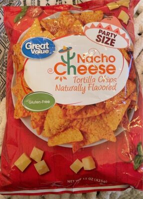Nacho cheese torilla chips