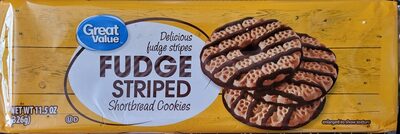 Fudge striped shortbread cookies front packaging