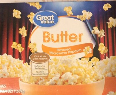 Butter flavored popcorn
