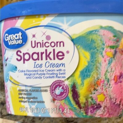 Unicorn Sparkle Ice Cream front packaging