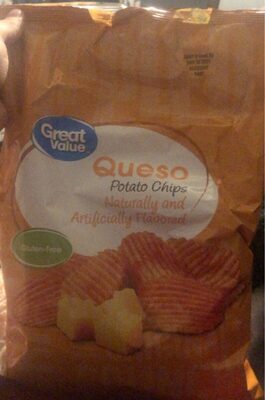 queso great value chips front packaging