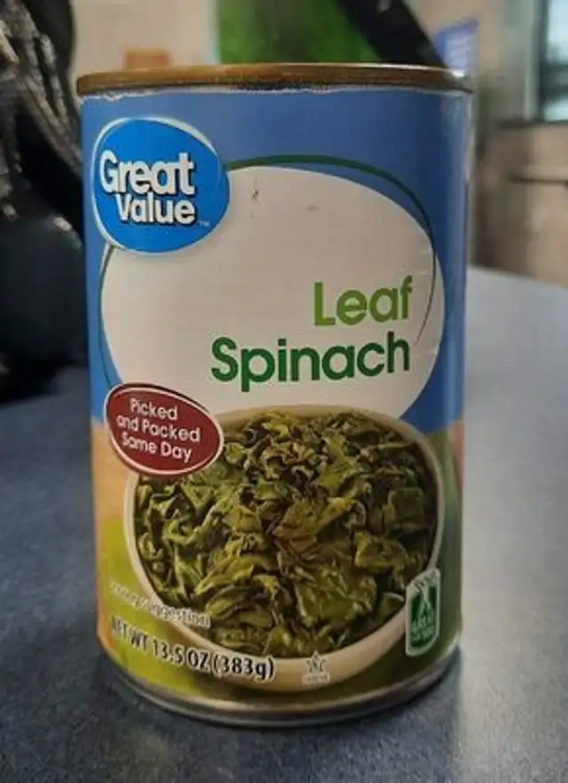 Whole Leaf Spinach front packaging