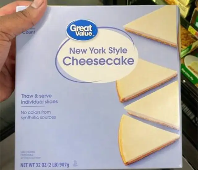 New York Style Cheesecake front packaging