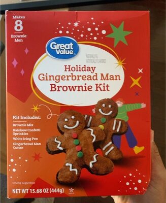 Holiday Gingerbread Man Brownie Kit
