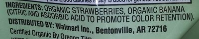 Strawberry banana blend ingredients label