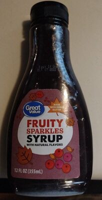 Fruity sparkles syrup