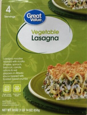Vegetable lasagna