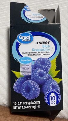 Great Value Blueberry front packaging