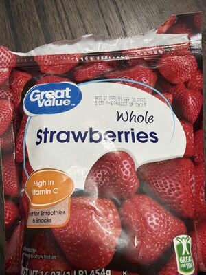 Whole Strawberries front packaging