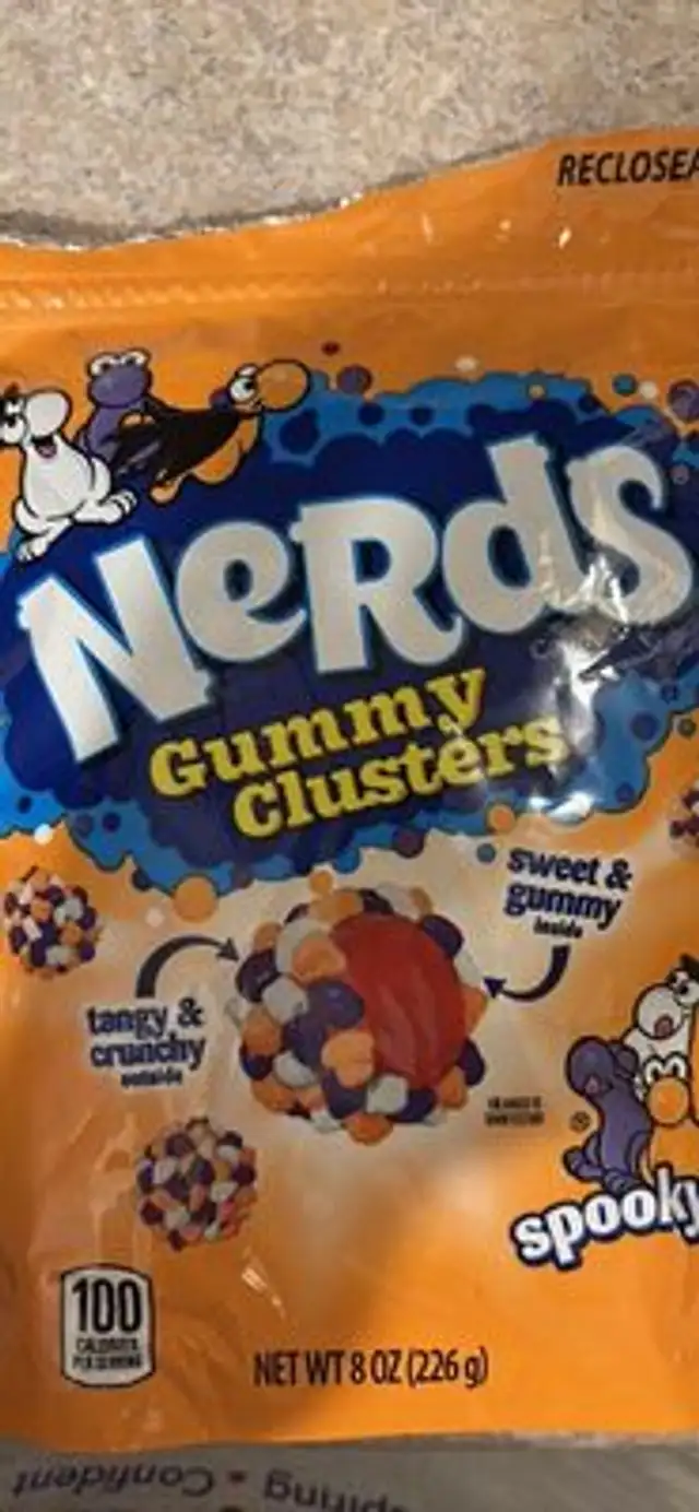 Nerds Gummy Clusters front packaging