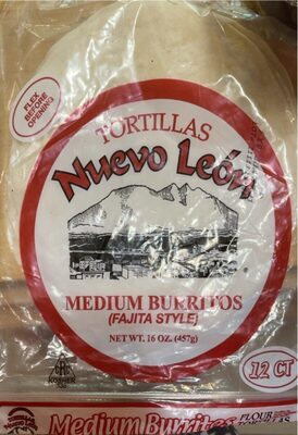 Medium Burritos (Fajita Style) front packaging