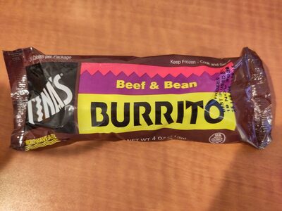 Beef & bean burrito