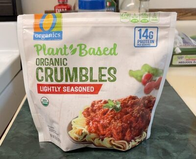 Lightly seasoned organic crumbles