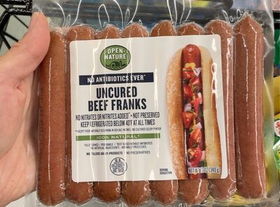 Uncured beef franks