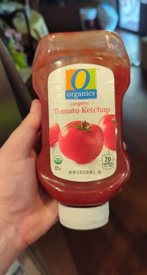 Organic tomato ketchup front packaging