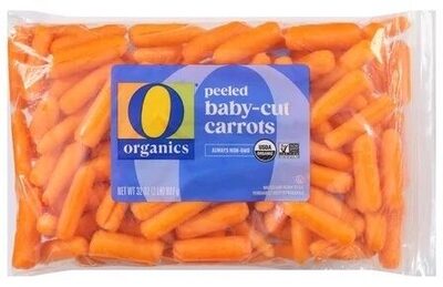 Organic peeled baby-cut carrots