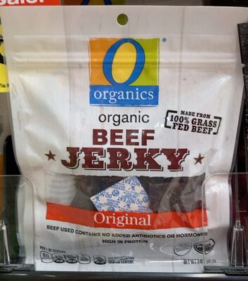 Organic Beef Jerky original front packaging