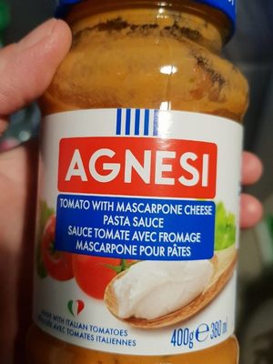 Sauce tomate avec fromage front packaging