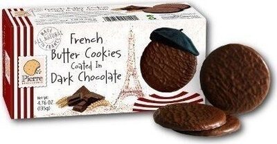 Biscuiterie de abbaye dark chocolate french butter cookies