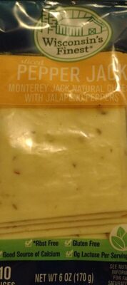 Sliced pepper jack
